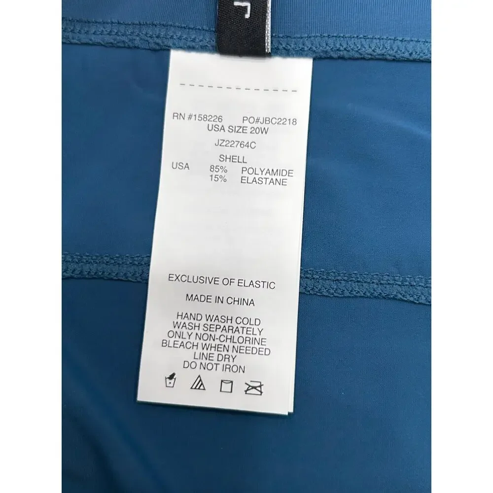 Jantzen Womens Blue Rockin Moroccan Swim Skirt‎ Cover Up Size 20W NWOT